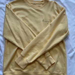 classic John galt honey over sized crew neck